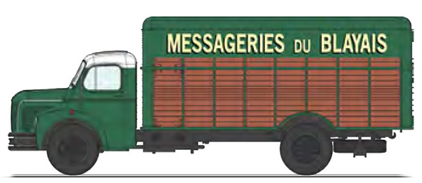 REE Modeles CB-118 - Berliet GLC 6 Truck Wood Cargo MESSAGERIE du BLAYAIS